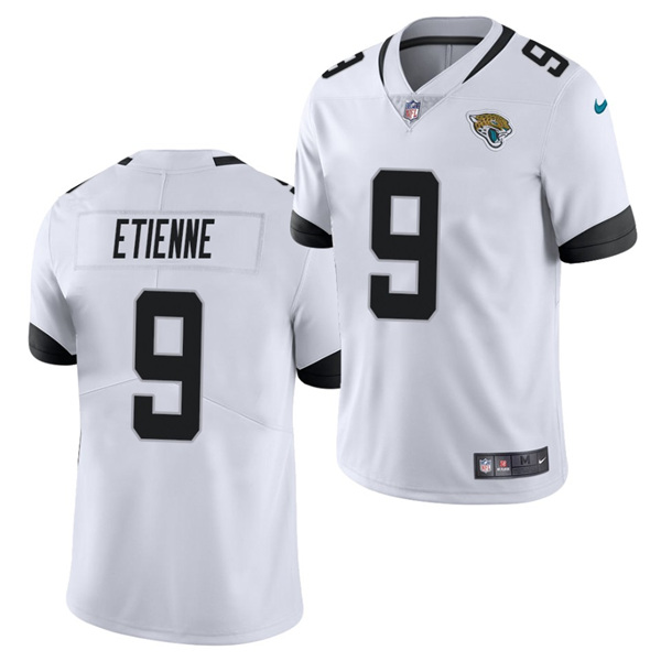 Men's Jacksonville Jaguars #9 Travis Etienne White NFL 2021 Draft Vapor Untouchable Limited Stitched Jersey